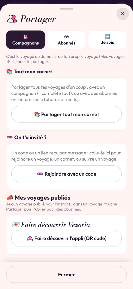 Inviter un compagnon le moment venu